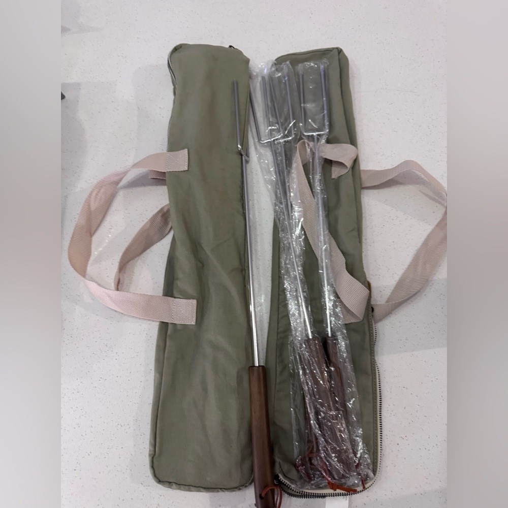Camping Skewer Set with Carrying Case